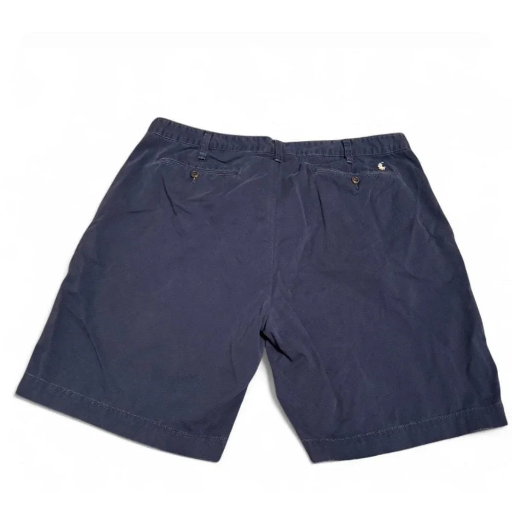 Polo Ralph Lauren Vintage Y2K Men's Navy Relaxed Fit Shorts Size 40